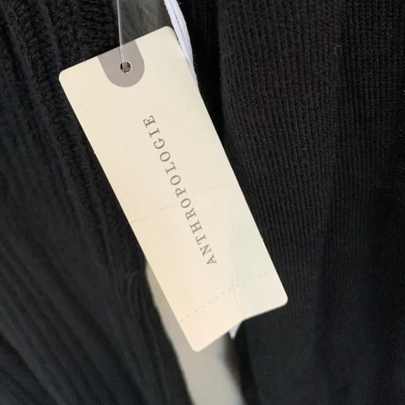 NWT Anthropologie black knit dress. Size Med. Gorgeous! - Picture 5 of 6